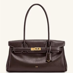 JW PEI Yara Shoulder Bag - Dark Brown Vegan Leather New w/ Tags